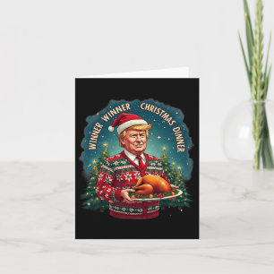 Funny Trump Christmas Humour Winner Winner Christm Card