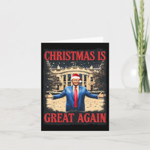 Funny Trump Christmas Is Great Again Xmas Pyjamas  Card