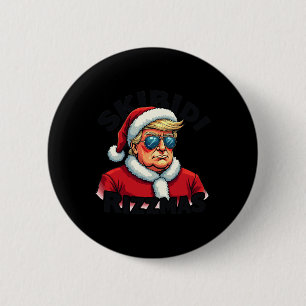 Funny Trump Christmas Santa Claus Trump Skibidi Ri 6 Cm Round Badge