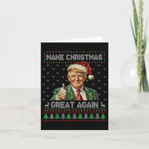 Funny Trump Christmas Shirt Make Christmas Great A Card