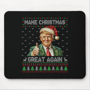 Funny Trump Christmas Shirt Make Christmas Great A Mouse Pad