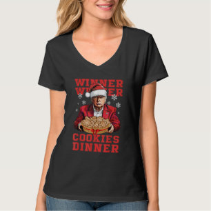 Funny Trump Christmas Winner Winner Cookies Dinner T-Shirt