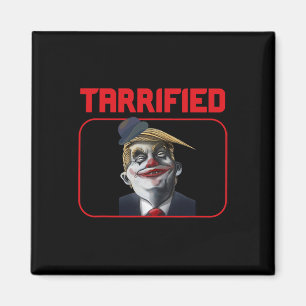 Funny Trump Clown Political Pun Tarrified Magnet