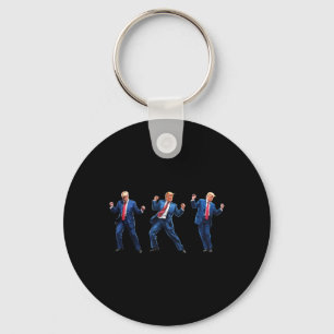 Funny Trump Dance Christmas Xmas Pyjamas Holiday  Key Ring