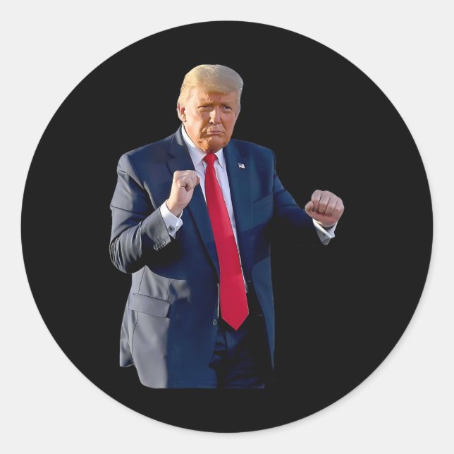 Funny Trump Dance Dancing Like A Felon Vote Trump  Classic Round Sticker (Front)