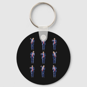 Funny Trump Dance Dancing Like A Felon Vote Trump  Key Ring