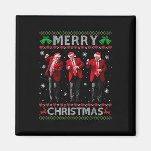 Funny Trump Dance Merry Christmas Ugly Xmas Magnet