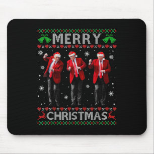 Funny Trump Dance Merry Christmas Ugly Xmas Mouse Pad