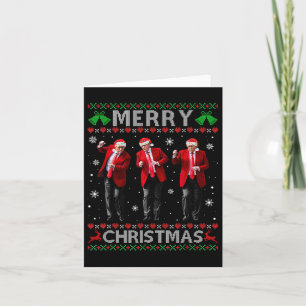 Funny Trump Dance Merry Christmas Ugly Xmas Sweate Card