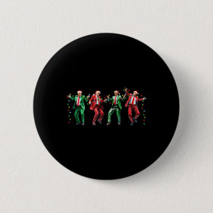 Funny Trump Dance Santa Claus Christmas Xmas 6 Cm Round Badge