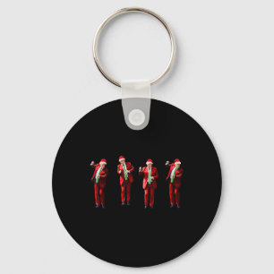 Funny Trump Dance Santa Claus Christmas Xmas Key Ring