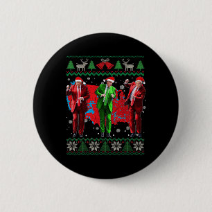 Funny Trump Dance Santa Claus Christmas Xmas Pajam 6 Cm Round Badge