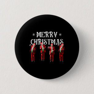 Funny Trump Dance Santa Claus Christmas Xmas Pajam 6 Cm Round Badge