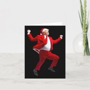 Funny Trump Dance Santa Claus Christmas Xmas Pajam Card