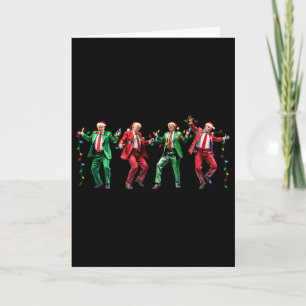 Funny Trump Dance Santa Claus Christmas Xmas Pajam Card