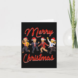 Funny Trump Dance Santa Claus Christmas Xmas Pajam Card