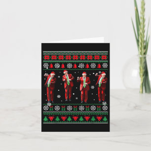 Funny Trump Dance Santa Claus Christmas Xmas Pajam Card