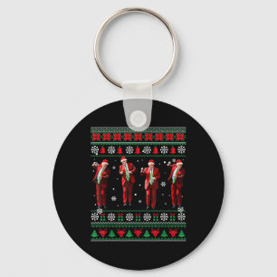 Funny Trump Dance Santa Claus Christmas Xmas Pajam Key Ring