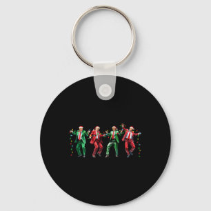 Funny Trump Dance Santa Claus Christmas Xmas Pajam Key Ring