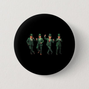 Funny Trump Dance St. Patricks Day Pyjamas Ymca Tr 6 Cm Round Badge