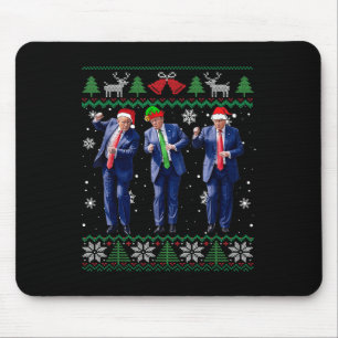 Funny Trump Dance Xmas President 47 Usa Christmas Mouse Pad