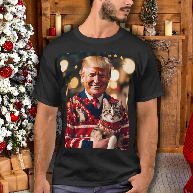 Funny Trump | Donald Trump Make Cats Safe Again T-Shirt (Creator Uploaded)