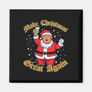 Funny Trump Drink Beer Make Christmas Great Again Magnet