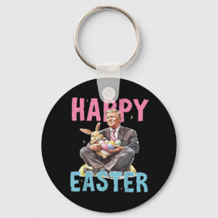Funny Trump Easter Bunny Eggs Happy Easter  Key Ring