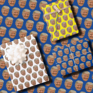 Funny Trump Face  Wrapping Paper Sheet
