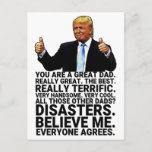Funny Trump Father Birthday Card<br><div class="desc">Funny Trump Father's Day Card,  Perfect Gift For Father's Day and Birthday.
Personalise your own message!</div>