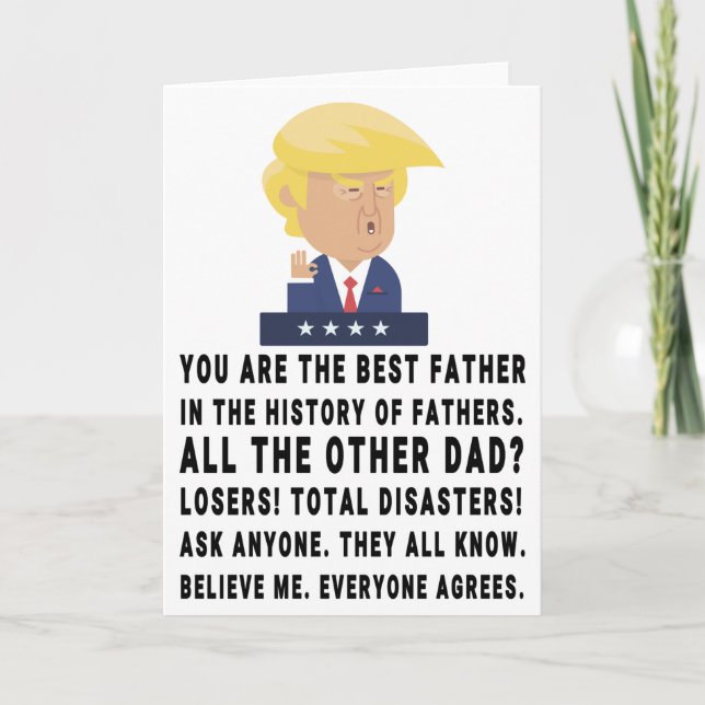 Funny Trump Fathers Day Card (Front)