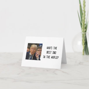 Funny Trump Fathers Day Card