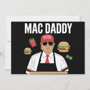 Funny Trump Fries Making Fries Mac Daddy Invitation