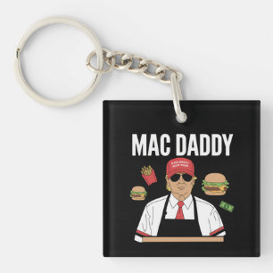 Funny Trump Fries Making Fries Mac Daddy Key Ring