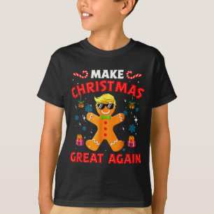 Funny Trump Gingerbread Man Make Christmas Great A T-Shirt