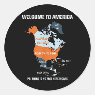 Funny Trump Greenland Panama Canal Canada Mexico G Classic Round Sticker