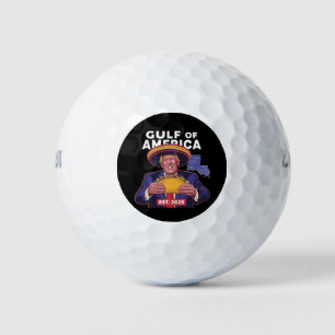 Funny Trump Gulf Of Us America 2025 Trump Golf Balls