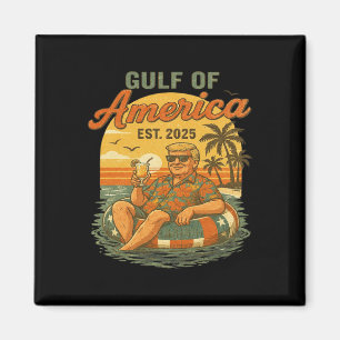 Funny Trump Gulf Of Us America 2025 Trump Merchand Magnet