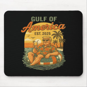 Funny Trump Gulf Of Us America 2025 Trump Merchand Mouse Pad