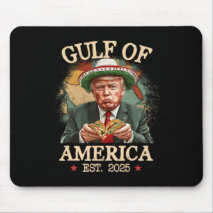 Funny Trump Gulf Of Us America 2025 Trump Merchand Mouse Pad