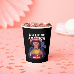 Funny Trump Gulf Of Us America 2025 Trump  Paper Cups