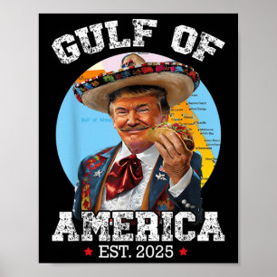Funny Trump Gulf Of Us America 2025 Trump  Poster