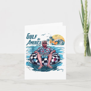 Funny Trump Gulf Of Us America Est 2025 Card
