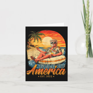 Funny Trump Gulf Of Us America Est 2025  Card