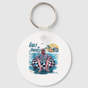 Funny Trump Gulf Of Us America Est 2025 Key Ring