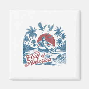 Funny Trump Gulf Of Us America Est 2025  Magnet