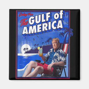 Funny Trump Gulf Of Us America  Magnet