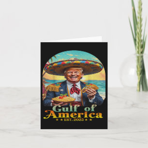 Funny Trump Gulf Of Us America Retro Est 2025 Gulf Card