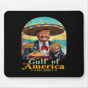 Funny Trump Gulf Of Us America Retro Est 2025 Gulf Mouse Pad