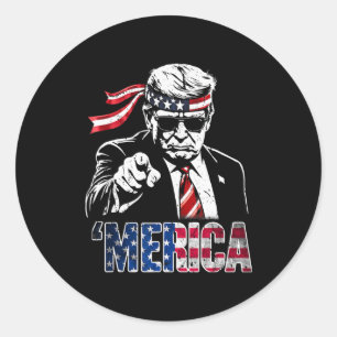 Funny Trump Gulf Of Us merica Trump Apparel 1 Classic Round Sticker